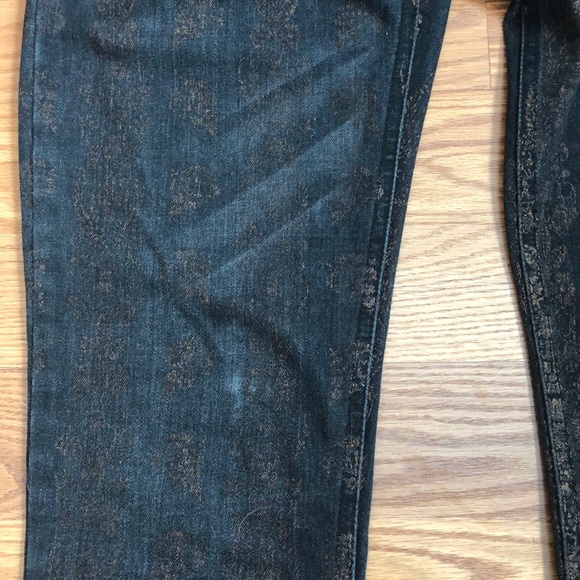 Free people batik pattern flare jean. - Picture 5 of 8